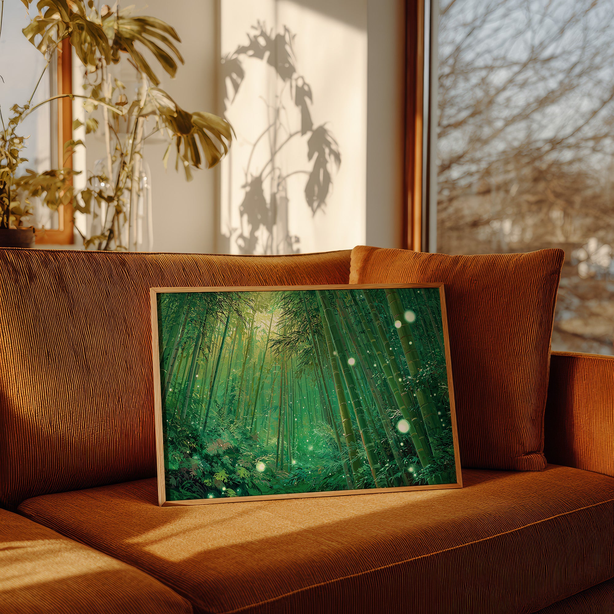 Fireflies Dance Through Bamboo Forest