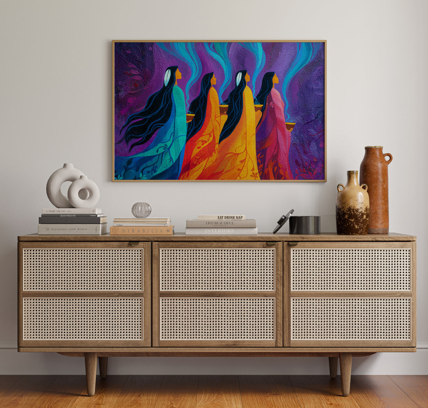 Sacred Smoke Rises Through Color