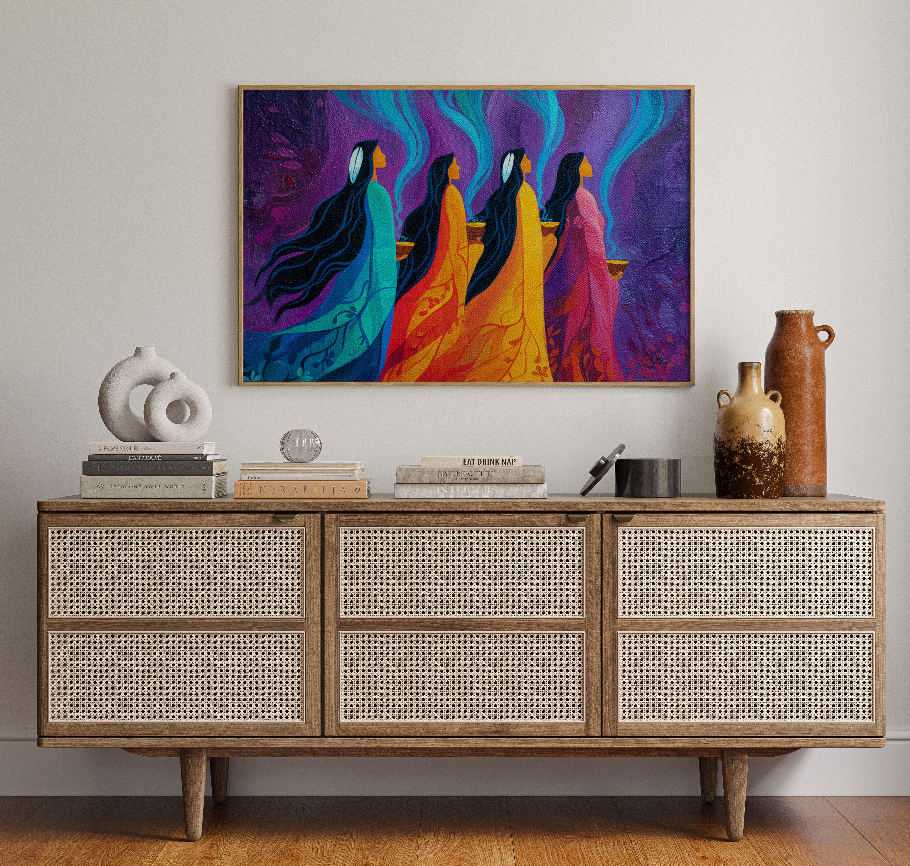 Sacred Smoke Rises Through Color