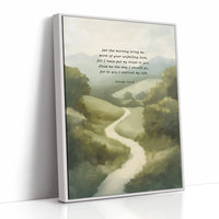 Guided Morning Path Psalm 143:8 Art Print