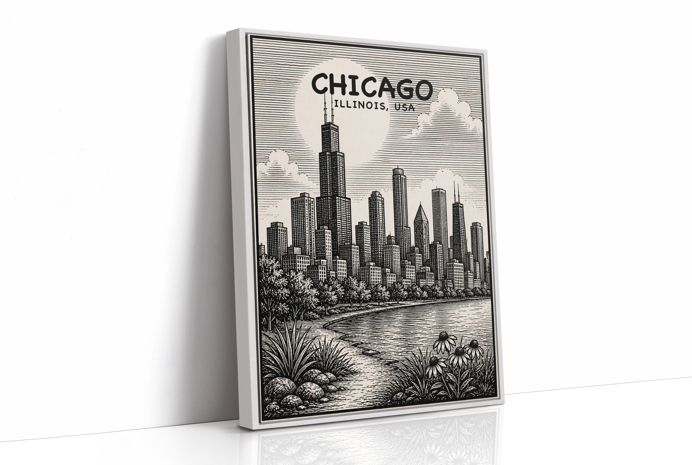 Chicago in Woodcut