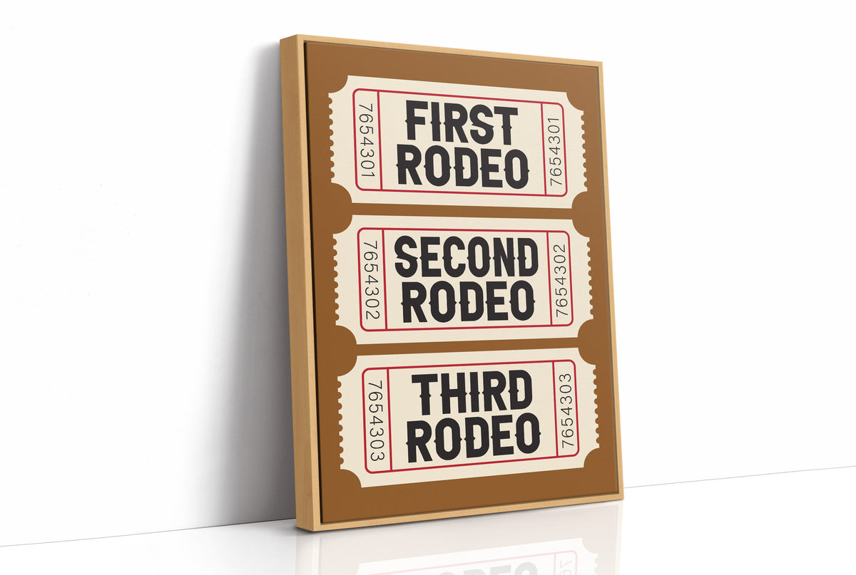 First, Second, Third Rodeo, Western Serif