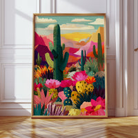 Desert Blooms at Dusk