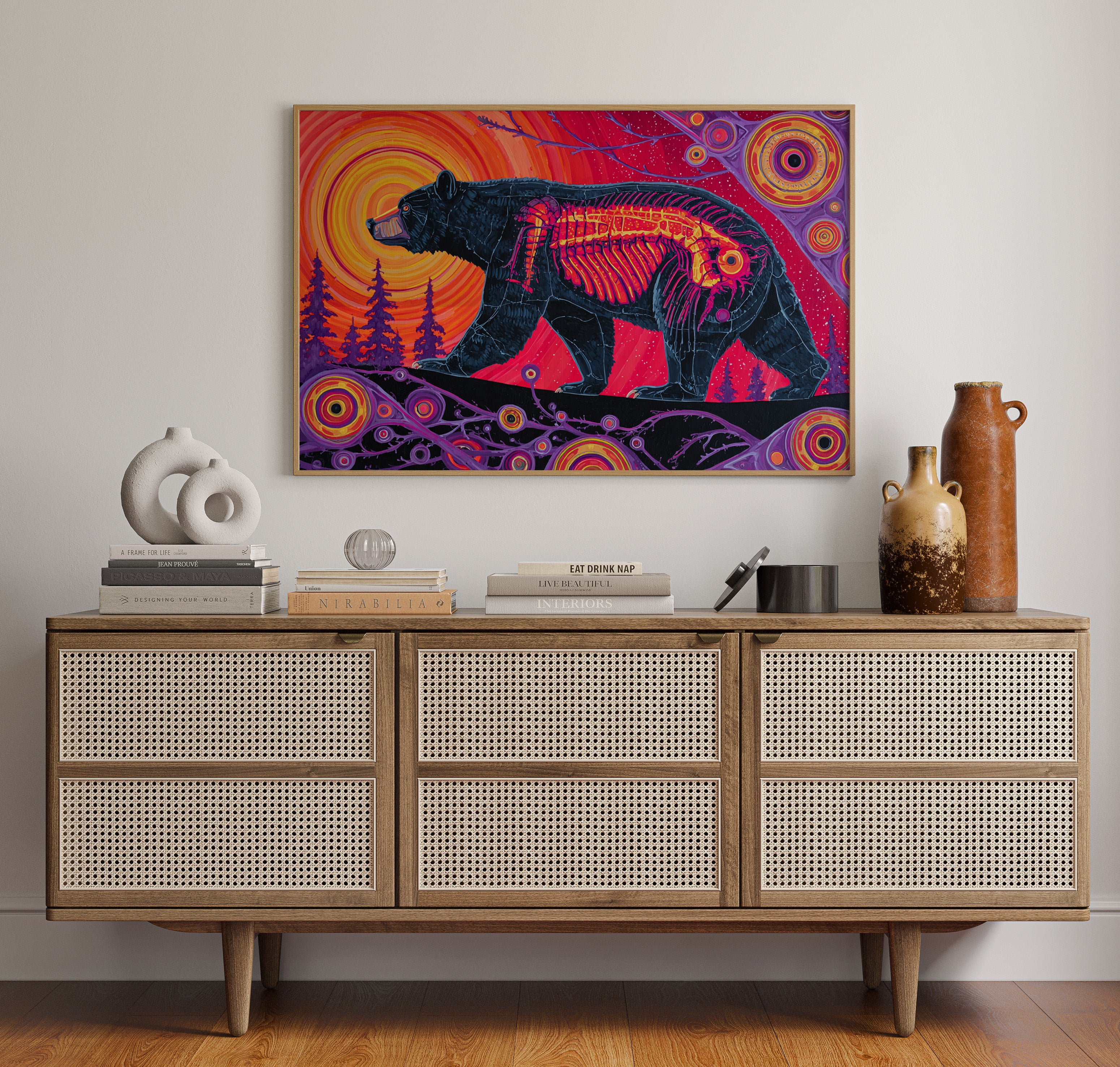 Spirit Bear's Inner Fire Glows