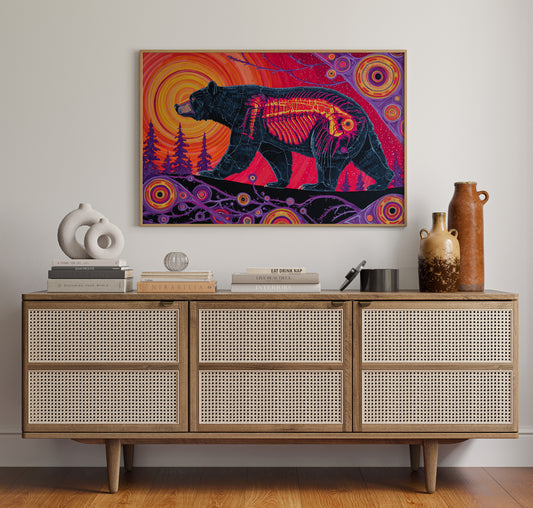 Spirit Bear's Inner Fire Glows