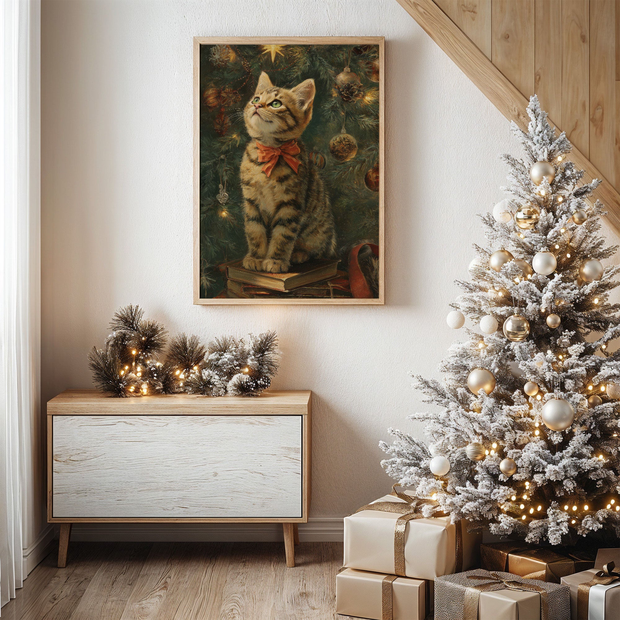 Curious Cat's Christmas Tale Unfolds