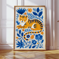 Amidst Flora, A Tiger Rests