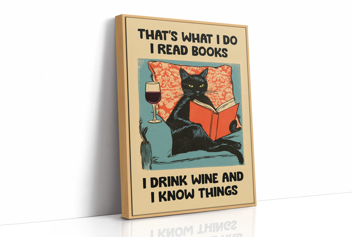 Well-Read, Well-Poured, Well-Informed Cat