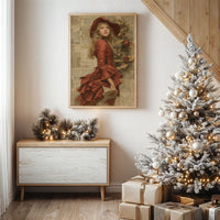 Crimson Tales Meet Winter's Glow