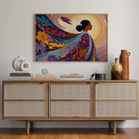 Sacred Flowers Dance In Evening Light