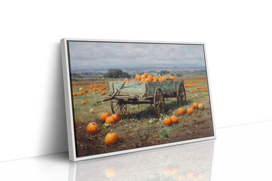 Harvest Wagon Rests In October Light