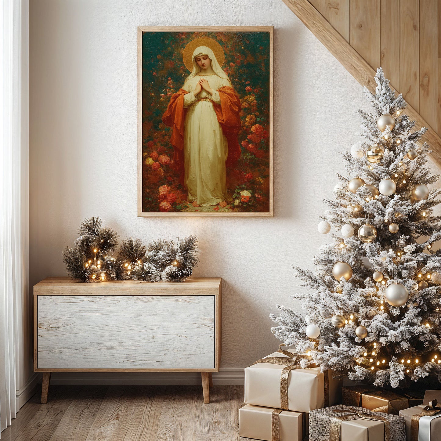 Sacred Roses Bloom In Winter