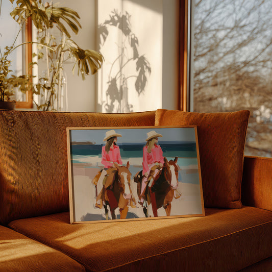 Sisters Riding the Coastal Breeze