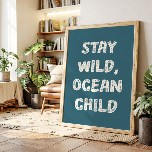 Ocean Letters Carved In Morning