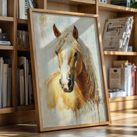 Golden Palomino in Brushstroke Light