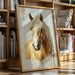 Golden Palomino in Brushstroke Light