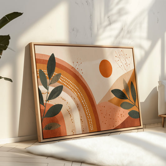 Sunset Over Earthly Tones