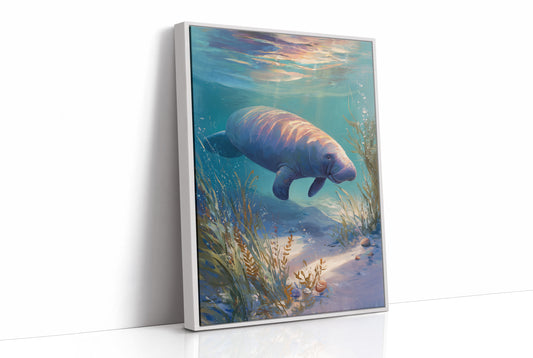 Gentle Giant Glides Through Crystal Waters