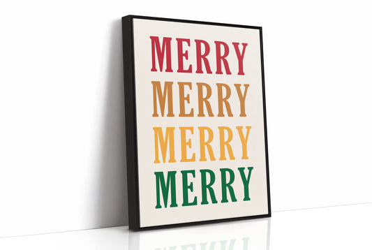 Holiday Words In Warm Cascade