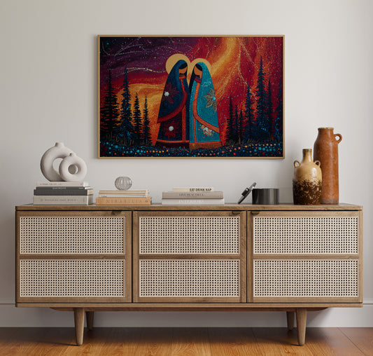 Sacred Dance Among Northern Lights