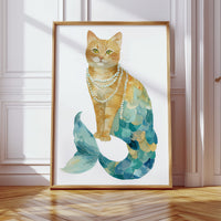 Emerald Tides and Feline Grace
