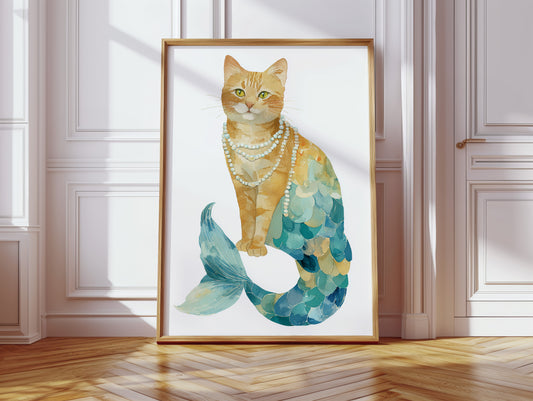 Emerald Tides and Feline Grace