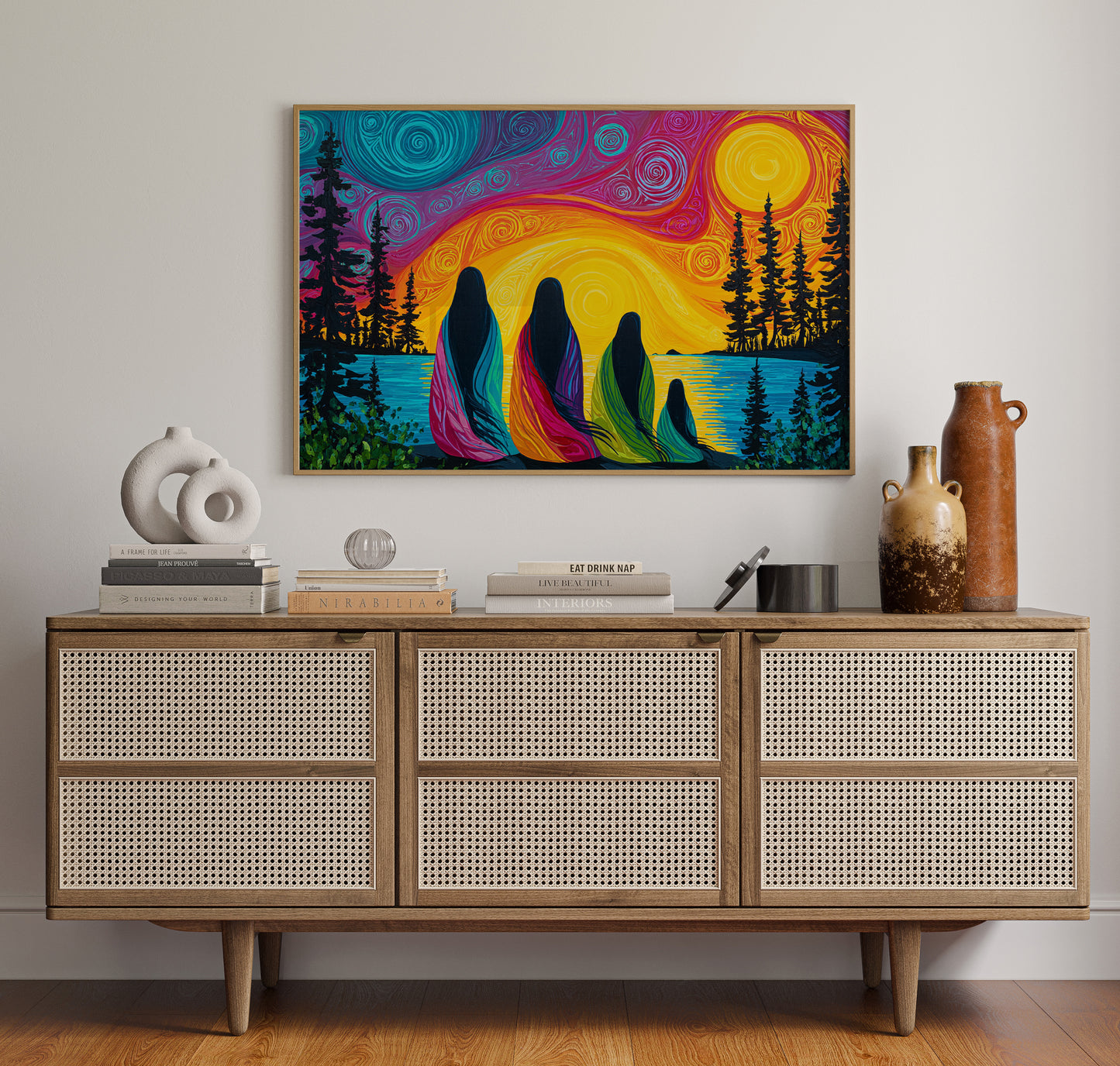 Sacred Waters Meet Northern Lights