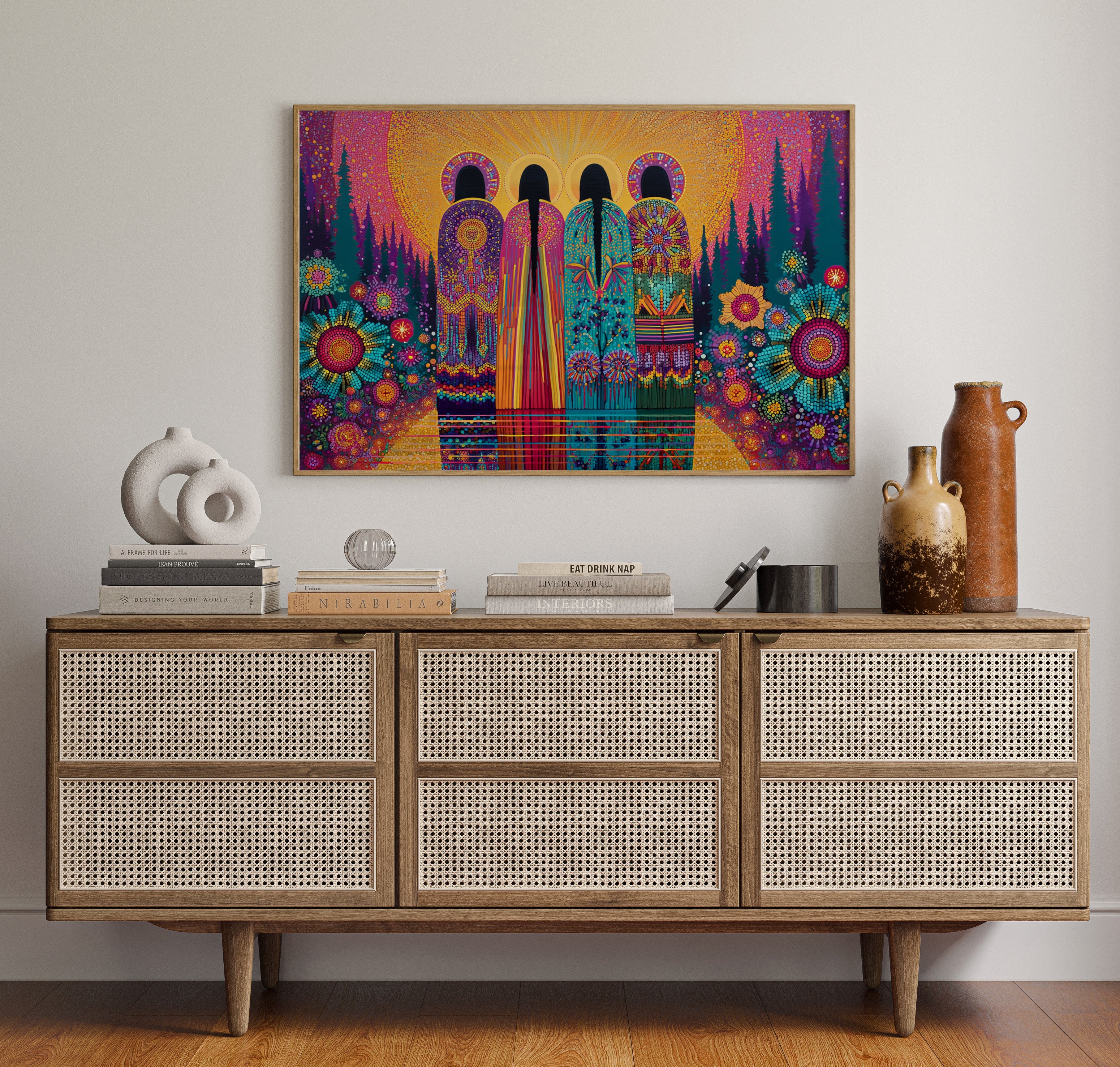 Sacred Garden Sings Through Stained Glass