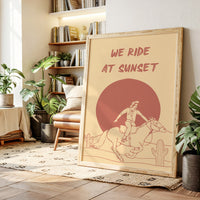 Desert Horses Chase Golden Hours