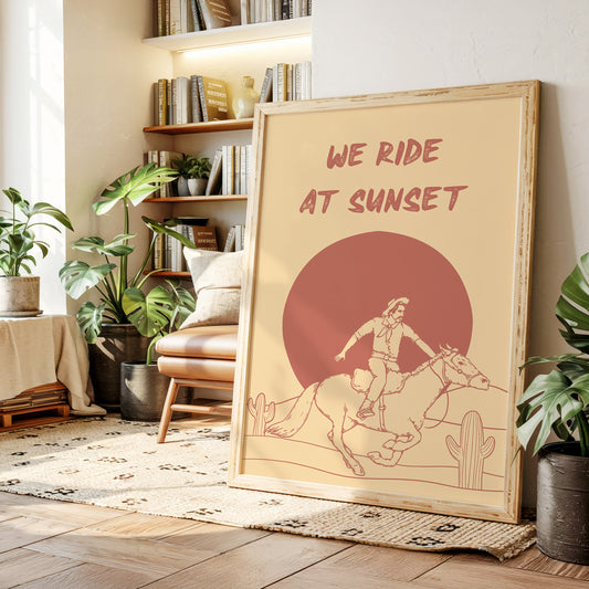 Desert Horses Chase Golden Hours