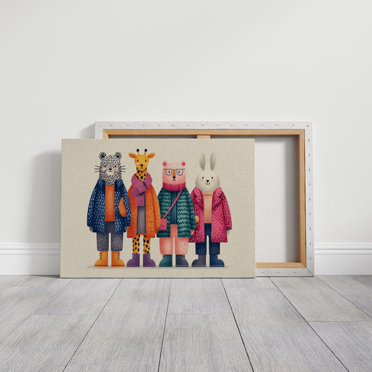 Friends in Their Sunday Coats