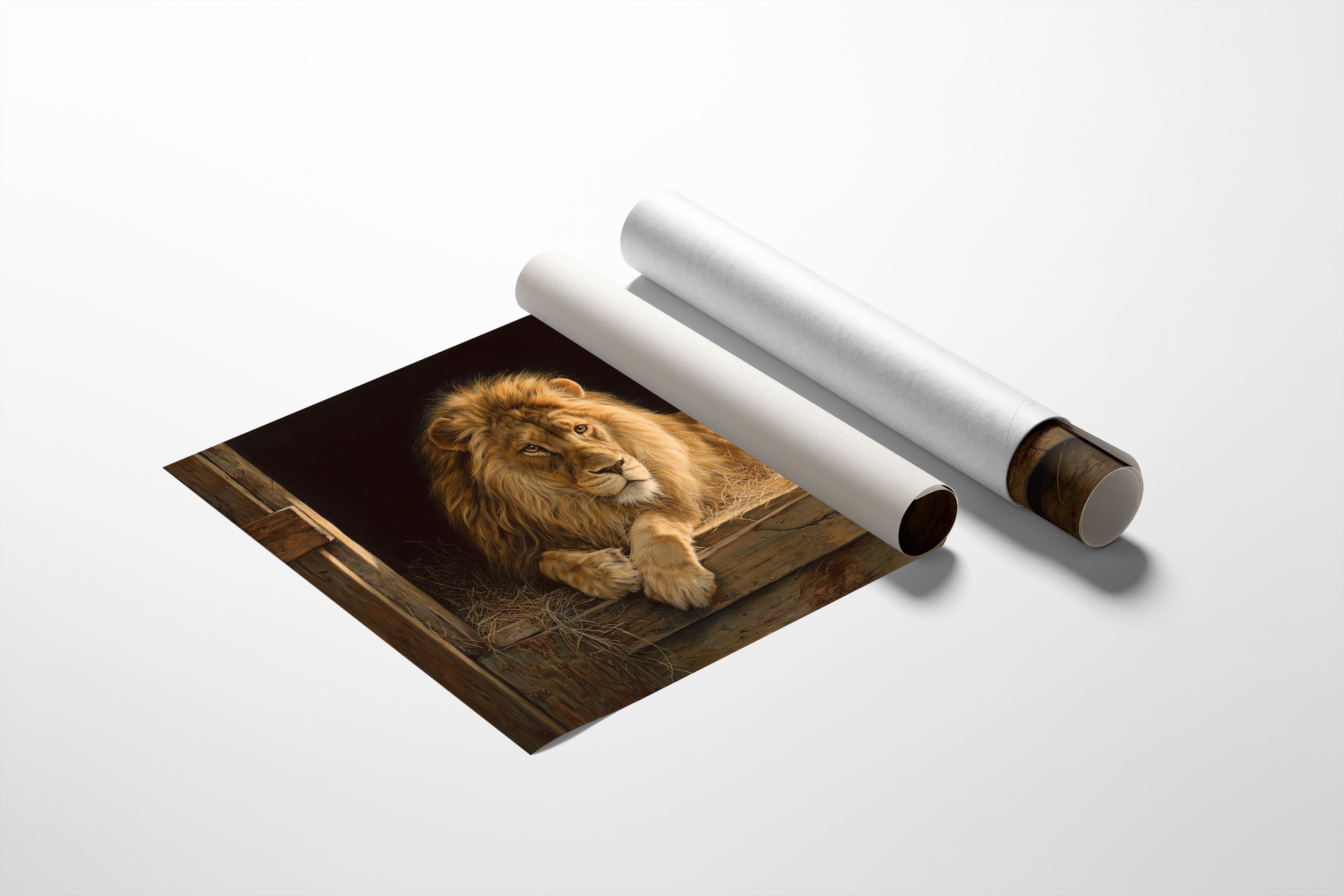 Noble Beast Rests In Golden Light