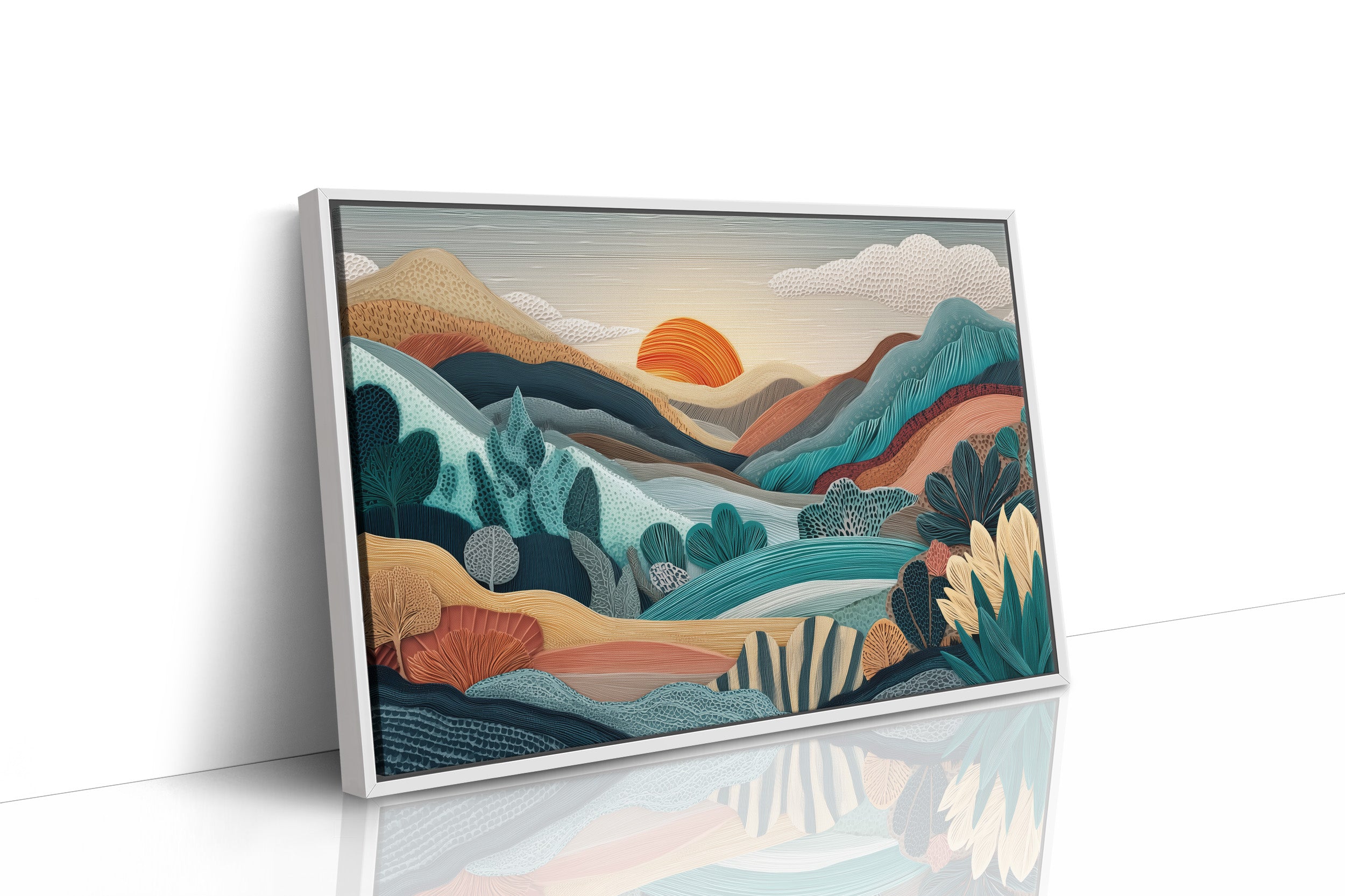 Sunset Over Layered Valleys