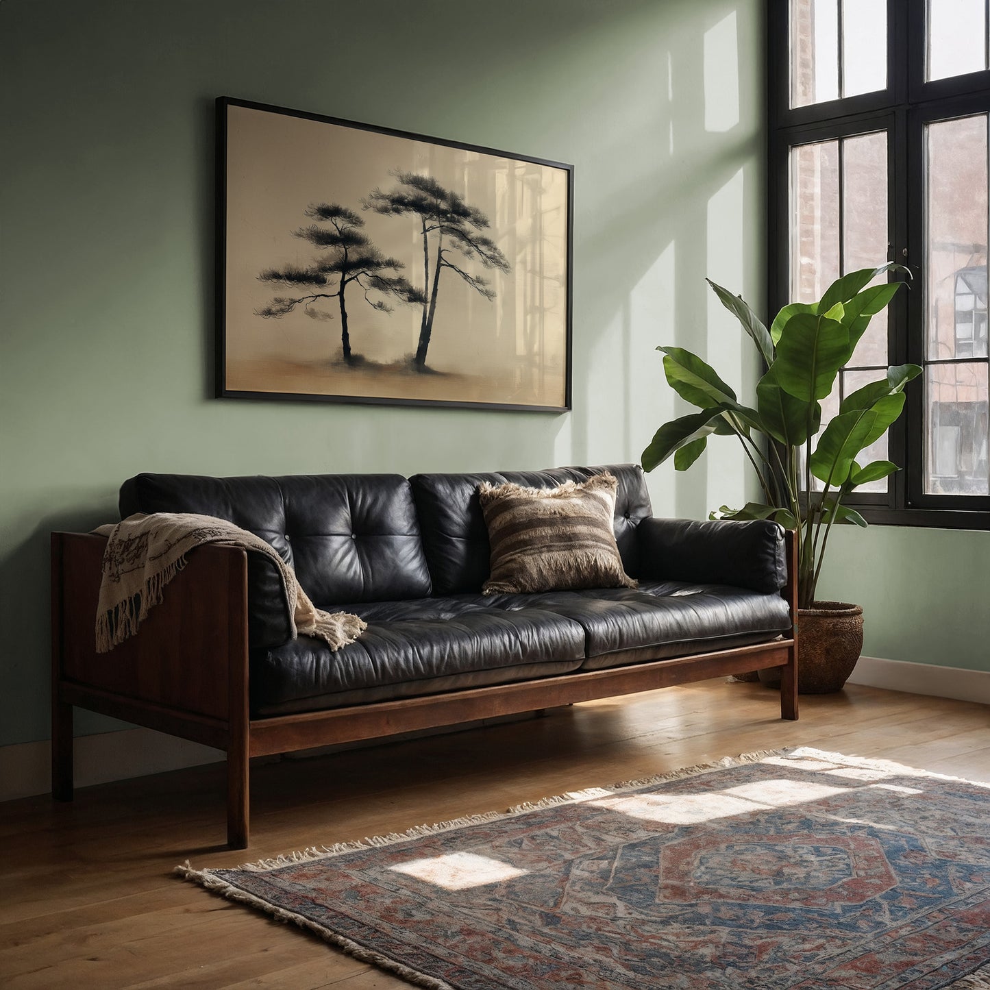 Pine Trees Dance In Morning Gold