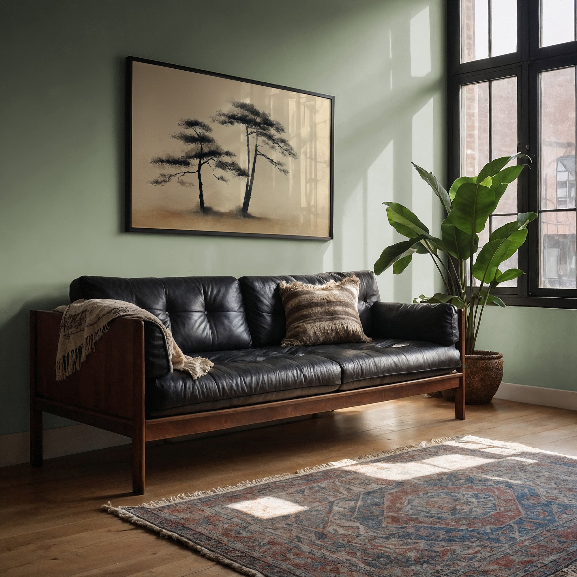 Pine Trees Dance In Morning Gold