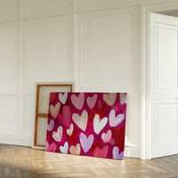 Hearts Dance In Magenta Light