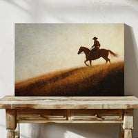 Sunset Ride on Prairie Hill