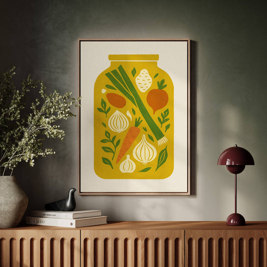 Autumn's Harvest In Mason Glass