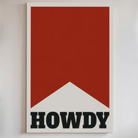 Howdy Western Banner Print