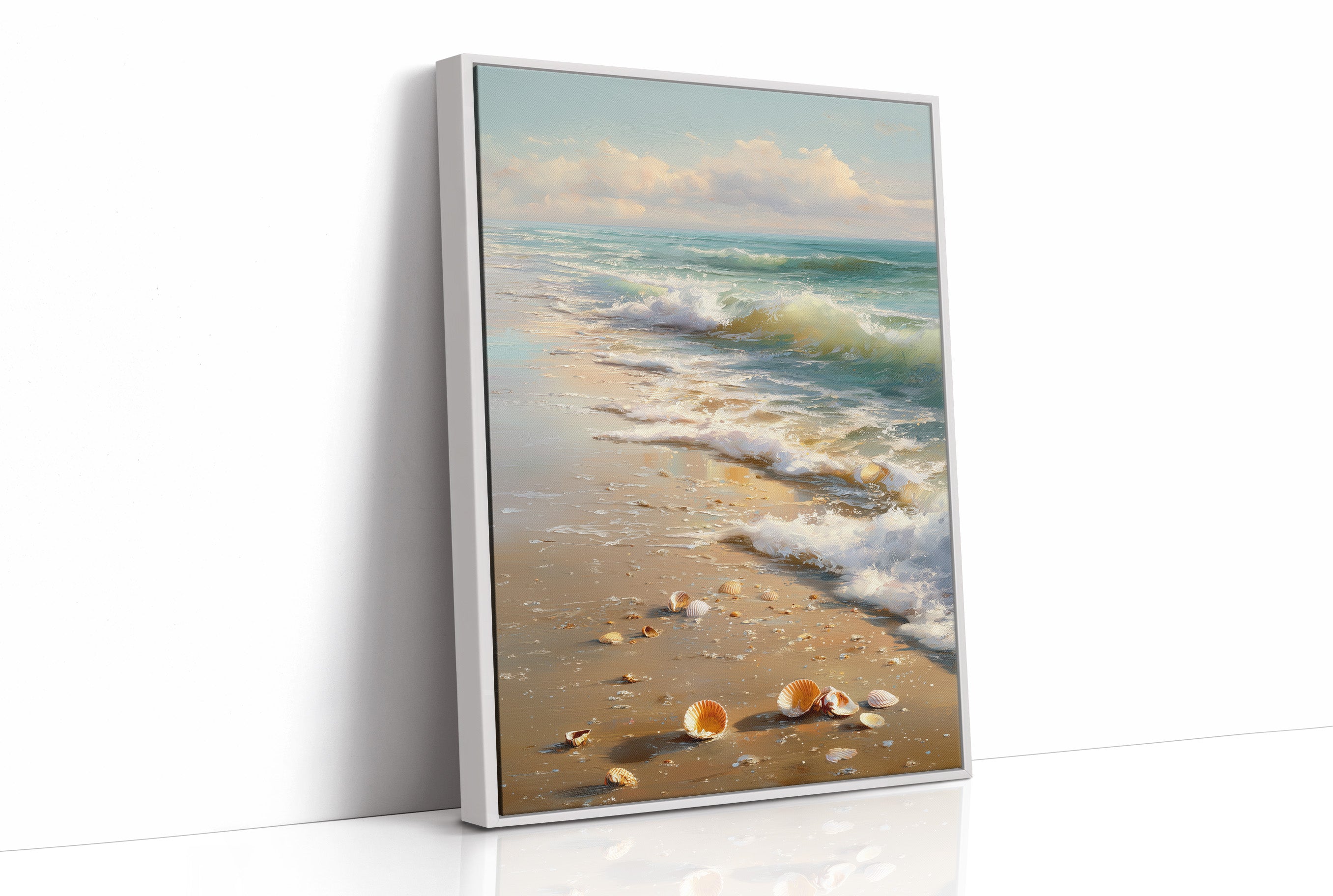 Shoreline Whispers Beneath Azure Skies