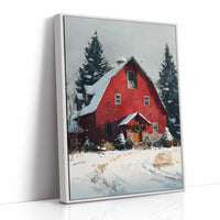 Wreath on the Old Red Barn