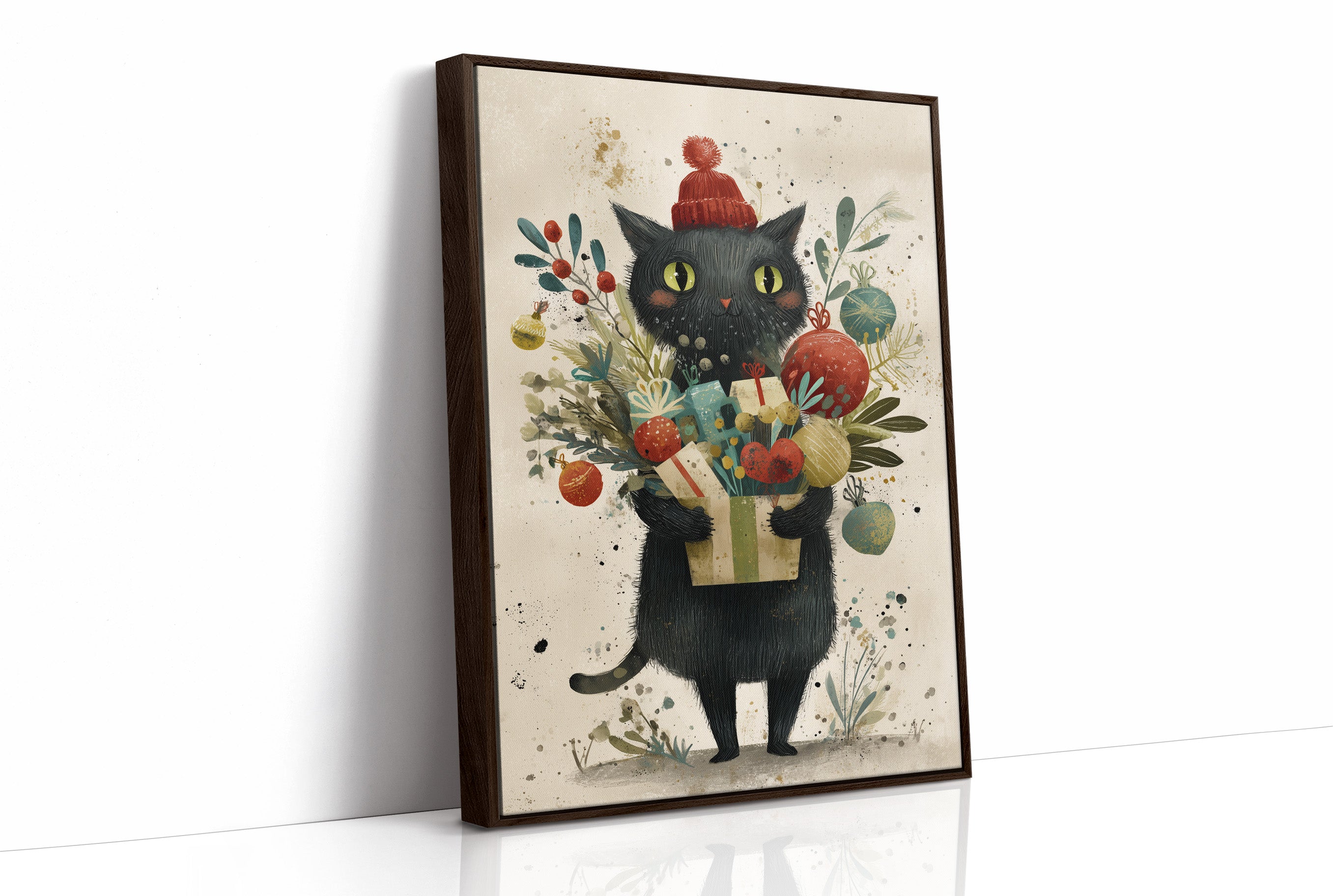 Midnight's Gift Bearer: A Festive Feline Tale