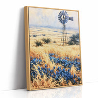 Windmill Above the Bluebonnets
