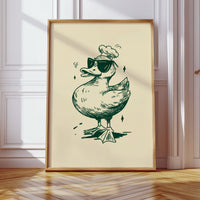The Chef Duck Struts Proudly