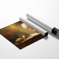 Prayer Illuminated By Golden Hours