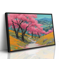 Cherry Blossoms Paint Mountain Valleys