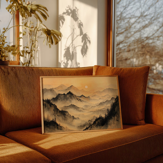 Mountains Rest In Golden Hour