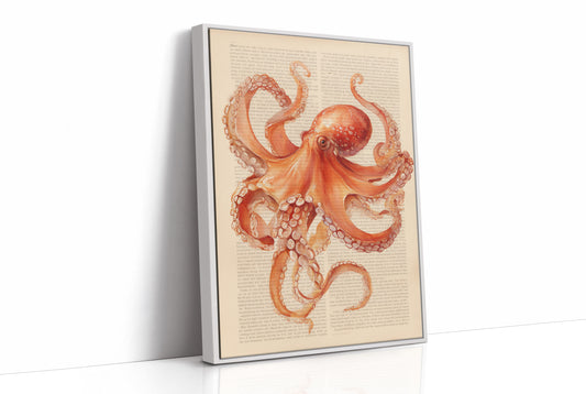 Coral Tentacles On Vintage Pages