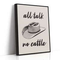Cowboy Wisdom On Cream Canvas