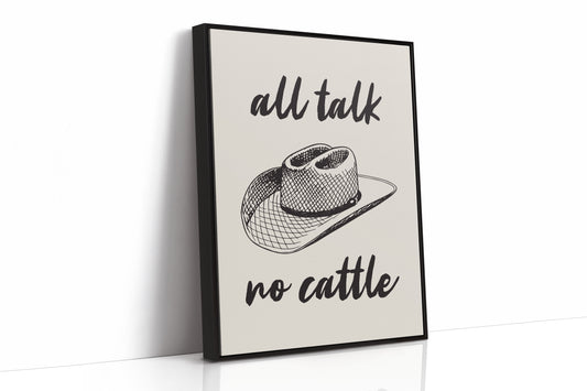Cowboy Wisdom On Cream Canvas